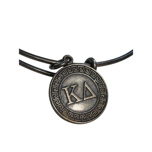 Kappa Delta Alex & Ani KD Delta Silver Expandable Charm Bangle Bracelet - Picture 1 of 5